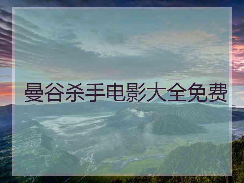 曼谷杀手电影大全免费