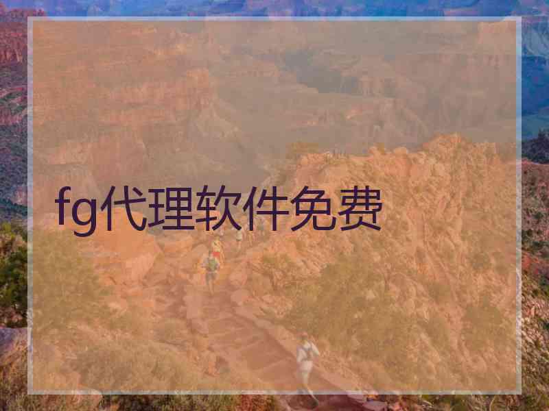 fg代理软件免费