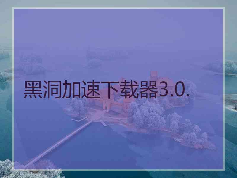 黑洞加速下载器3.0.