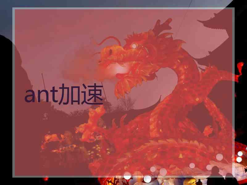 ant加速