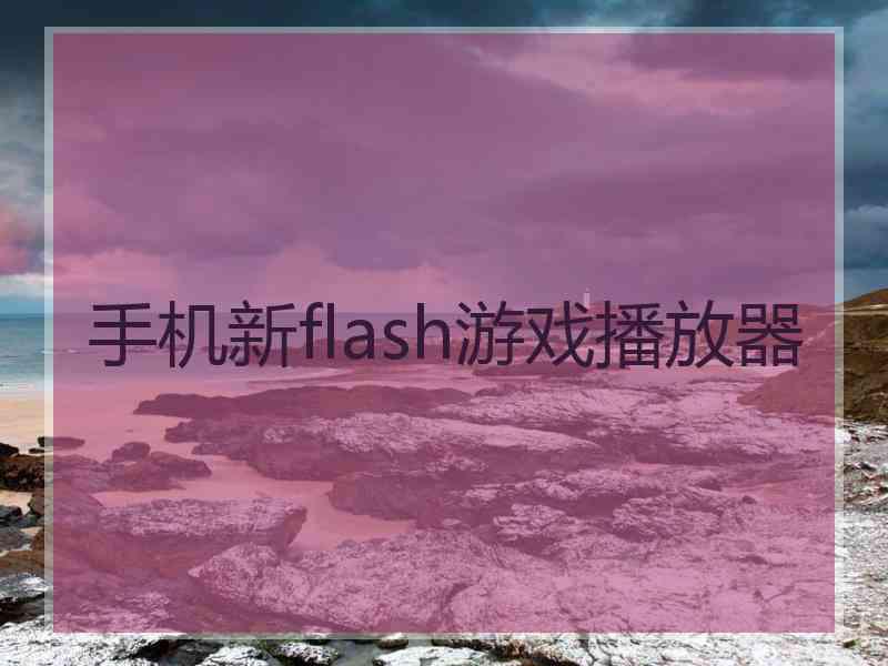 手机新flash游戏播放器