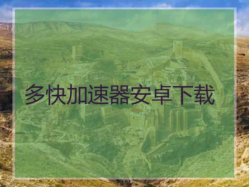 多快加速器安卓下载
