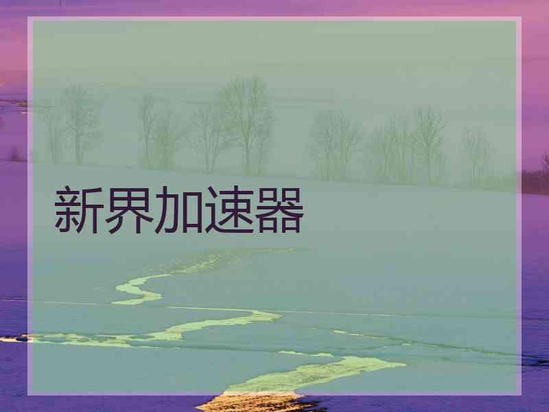 新界加速器