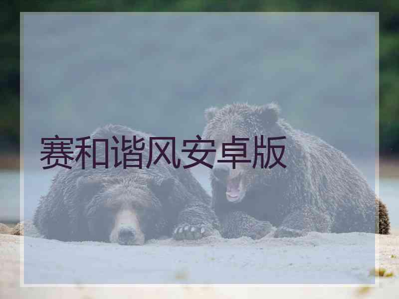 赛和谐风安卓版