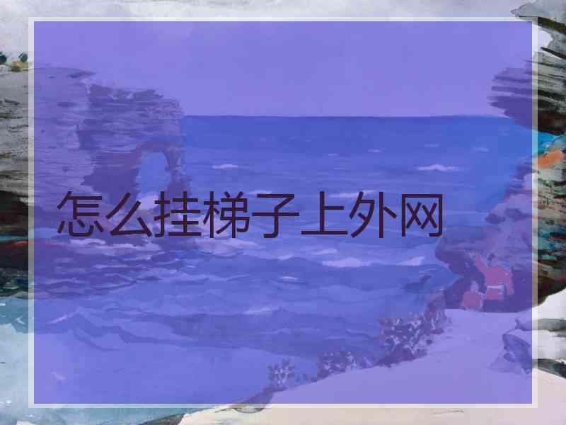 怎么挂梯子上外网
