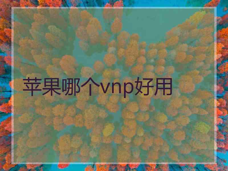 苹果哪个vnp好用
