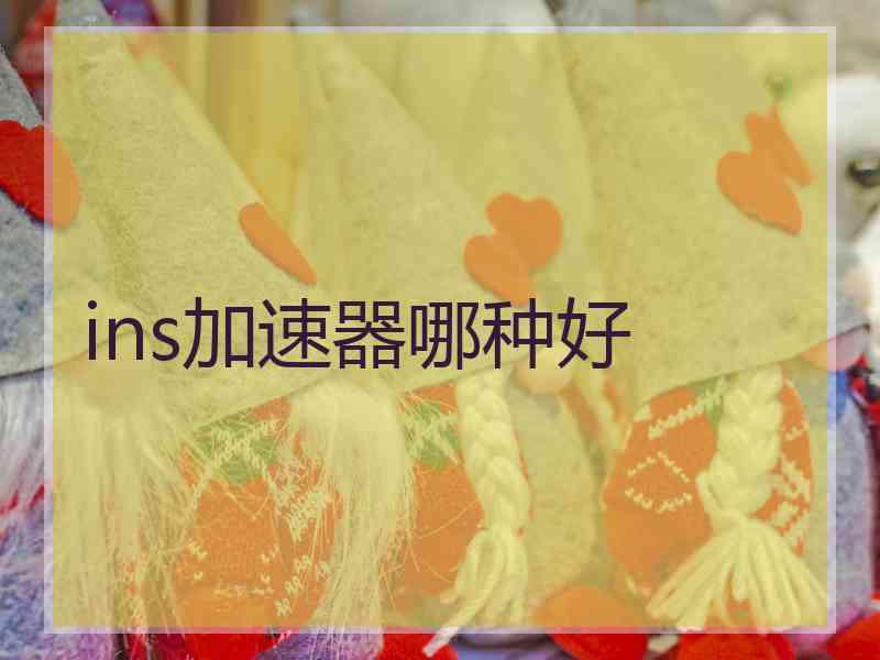ins加速器哪种好