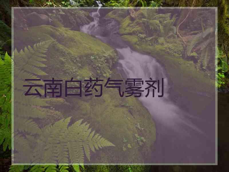 云南白药气雾剂