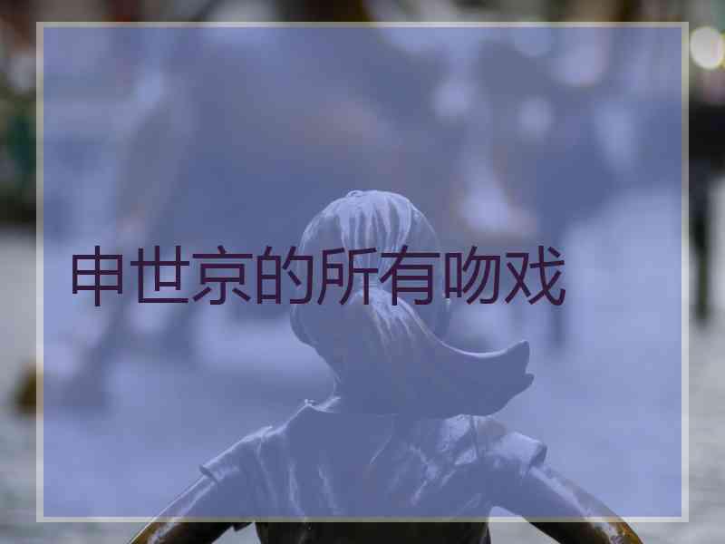 申世京的所有吻戏