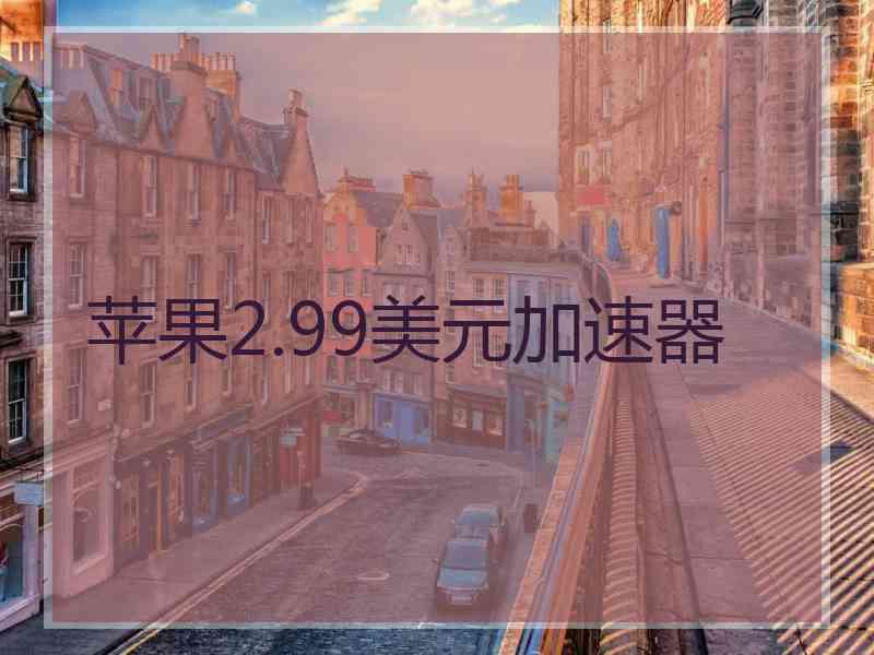 苹果2.99美元加速器