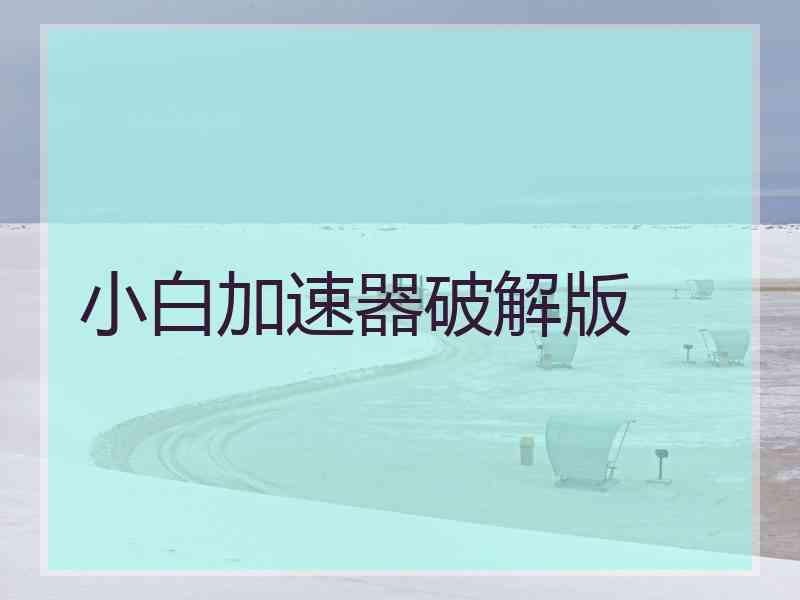 小白加速器破解版