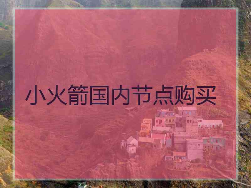 小火箭国内节点购买