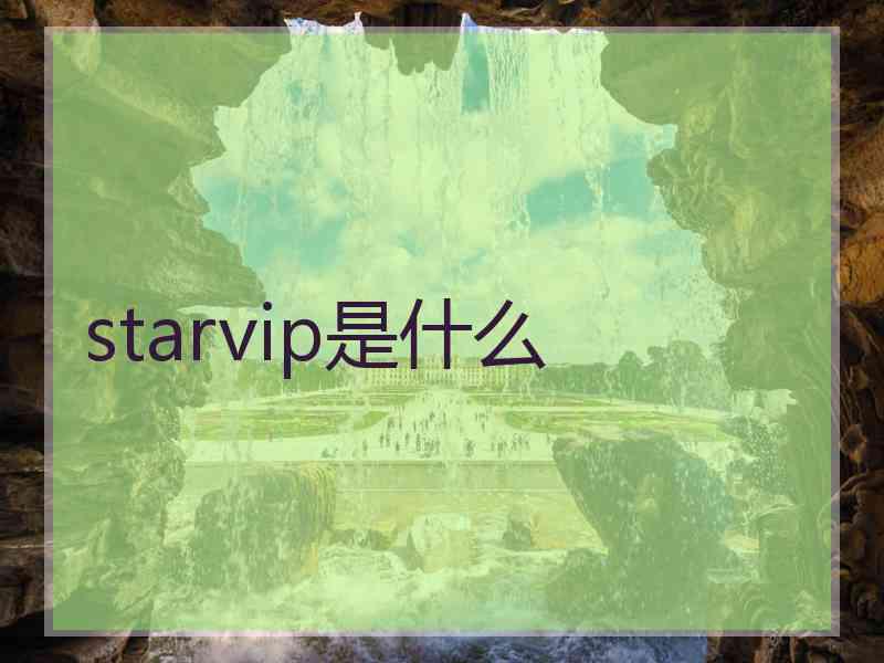 starvip是什么