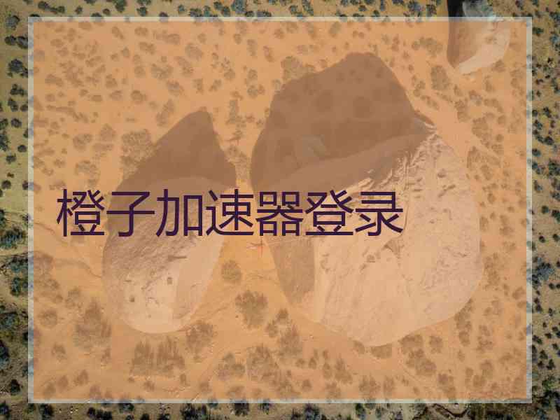 橙子加速器登录