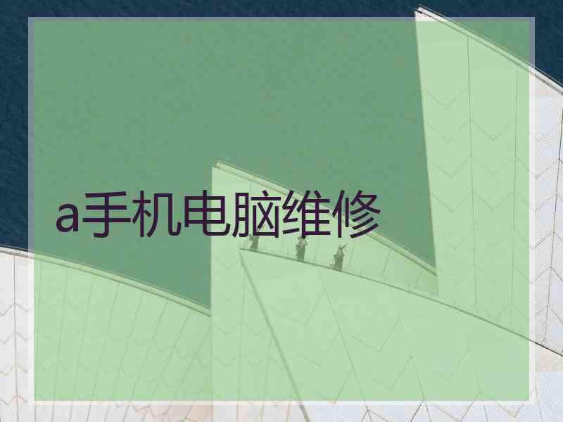a手机电脑维修