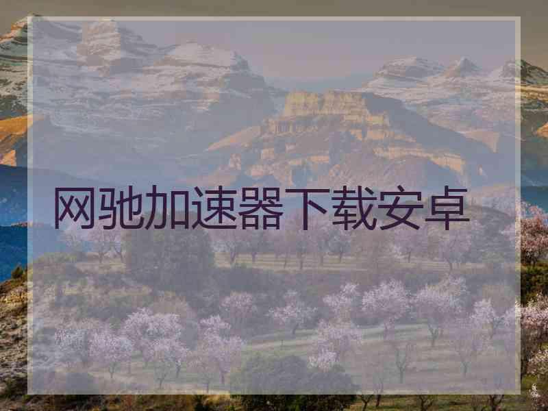 网驰加速器下载安卓