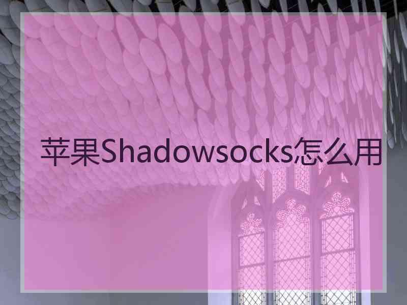 苹果Shadowsocks怎么用
