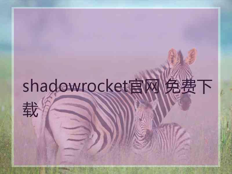 shadowrocket官网 免费下载