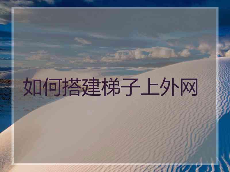 如何搭建梯子上外网