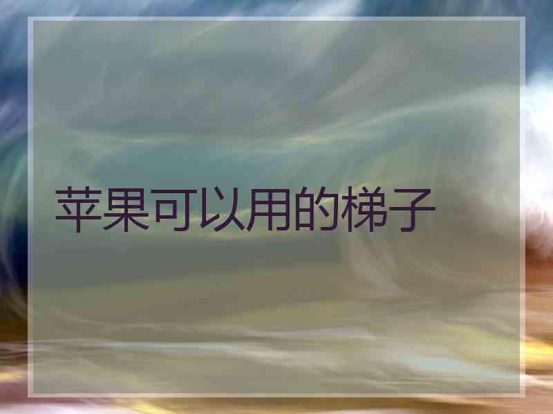 苹果可以用的梯子