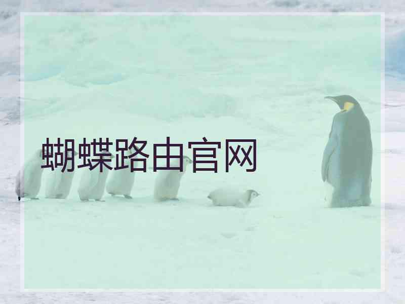蝴蝶路由官网