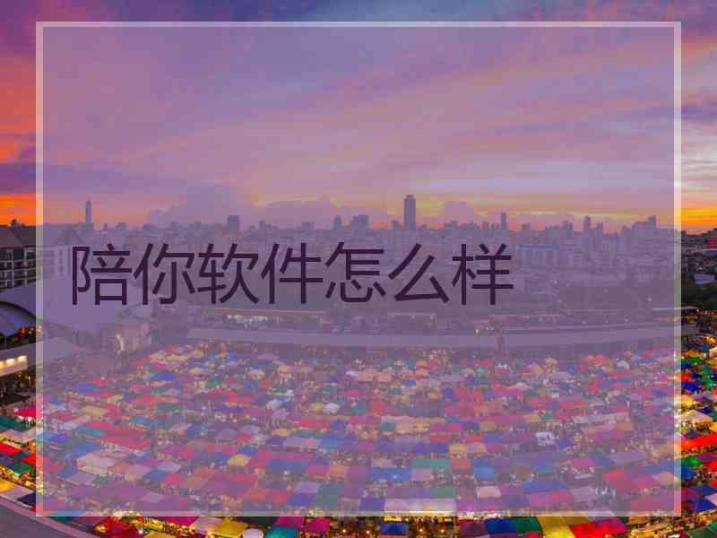 陪你软件怎么样