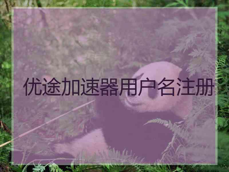 优途加速器用户名注册