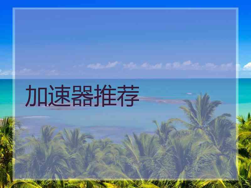 加速器推荐