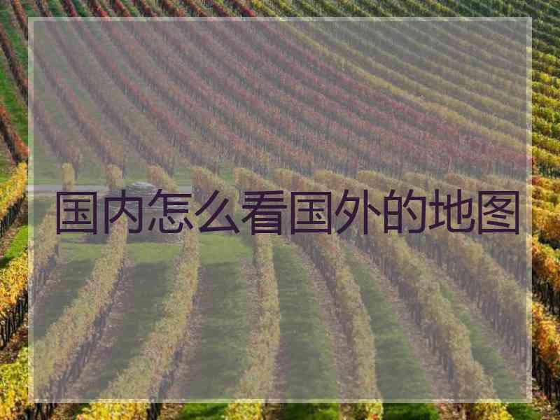 国内怎么看国外的地图