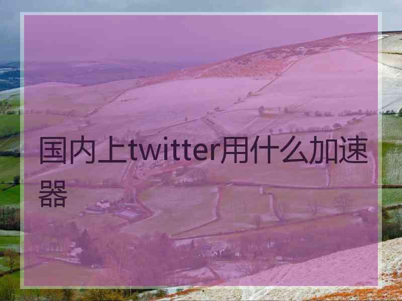 国内上twitter用什么加速器