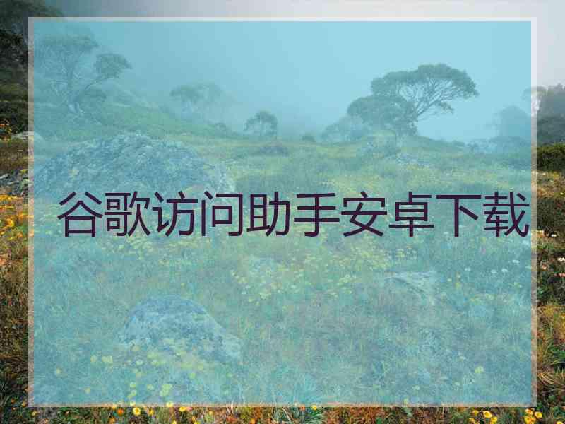 谷歌访问助手安卓下载