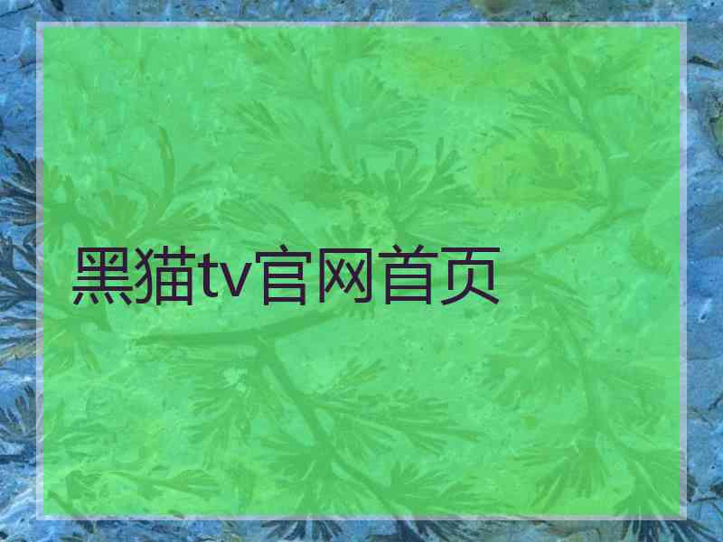 黑猫tv官网首页