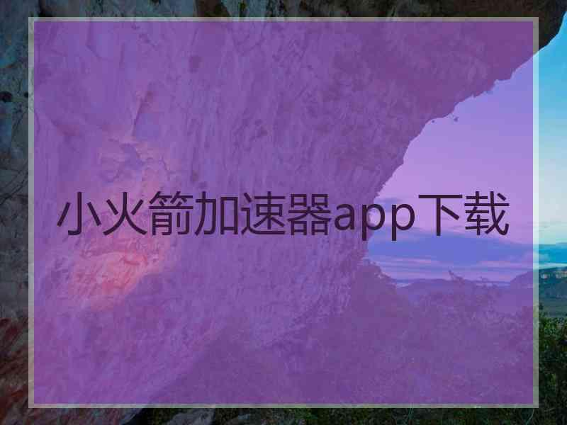小火箭加速器app下载