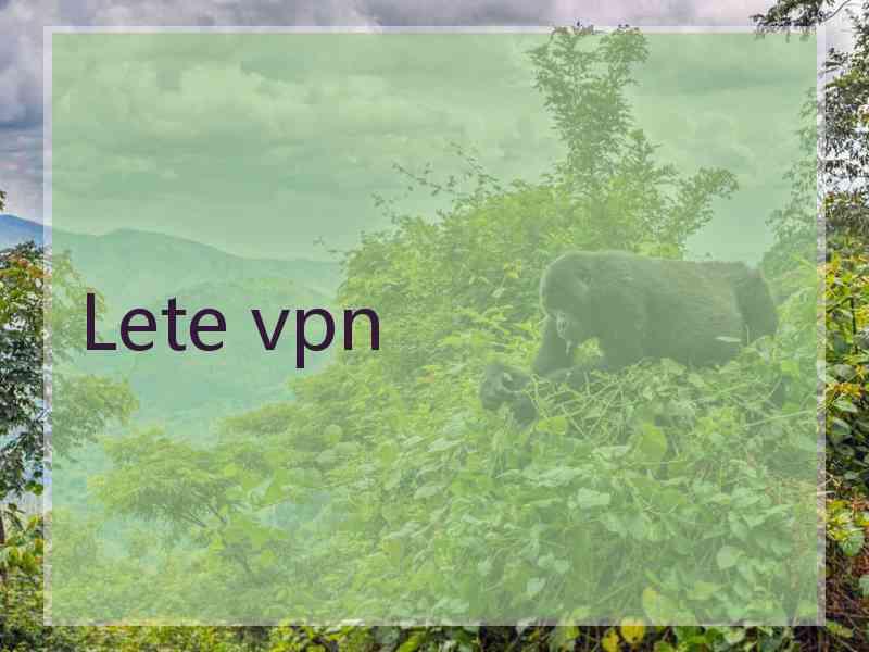 Lete vpn