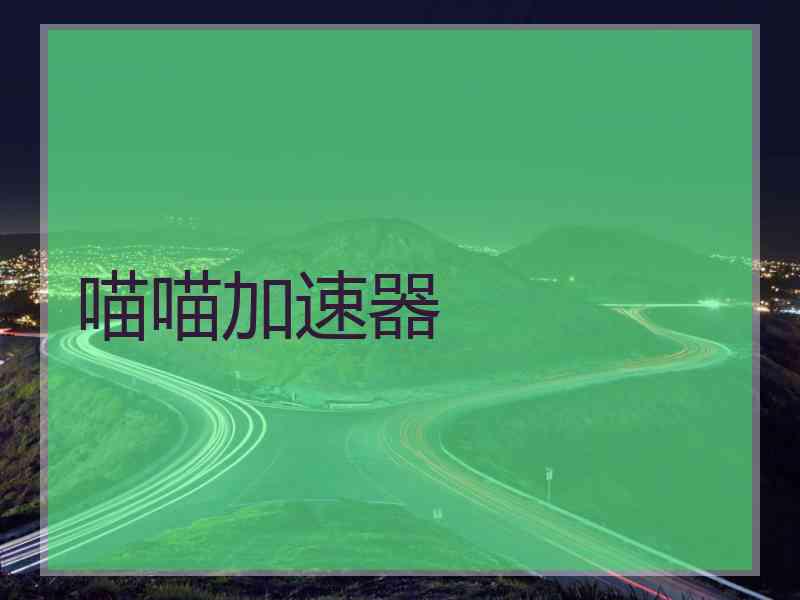 喵喵加速器