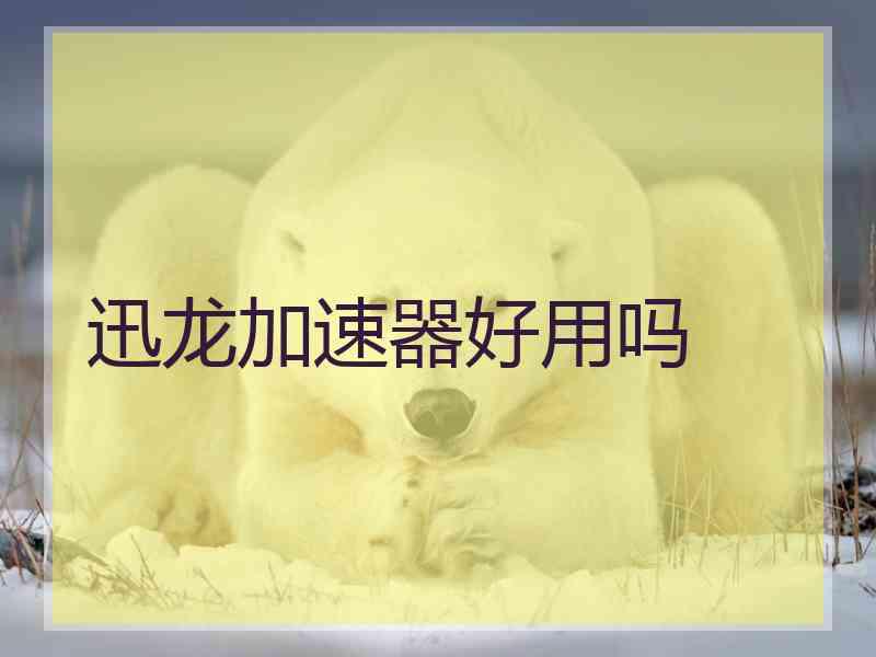 迅龙加速器好用吗