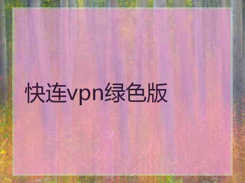 快连vpn绿色版