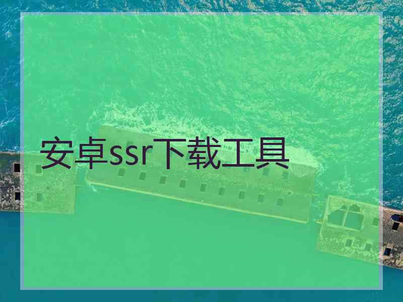 安卓ssr下载工具