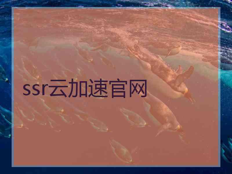 ssr云加速官网