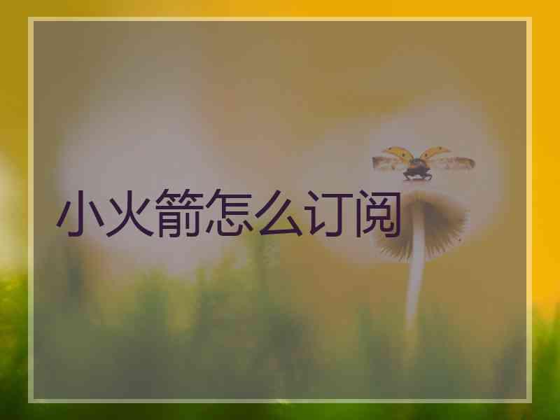 小火箭怎么订阅
