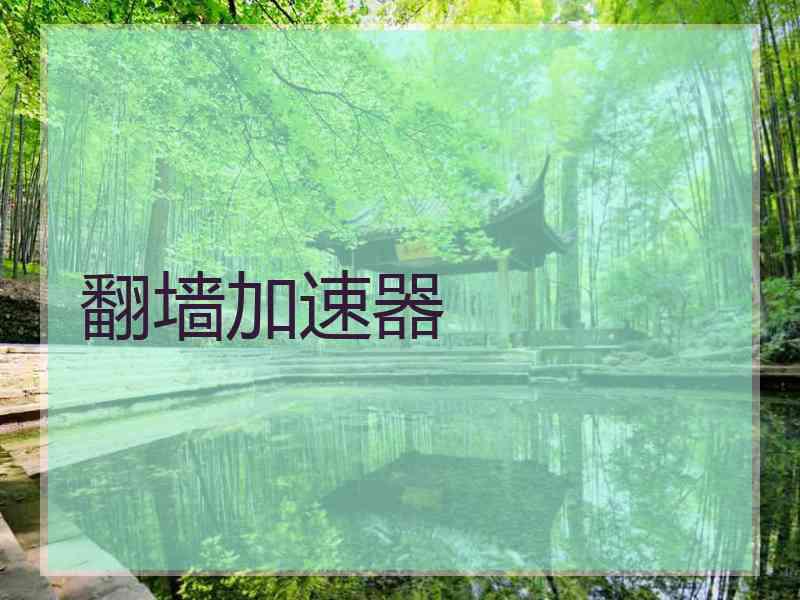 翻墙加速器
