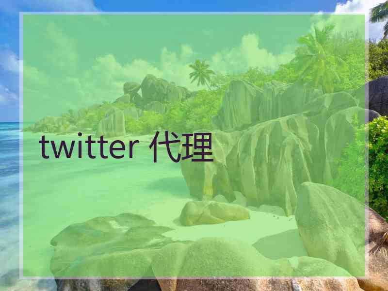 twitter 代理