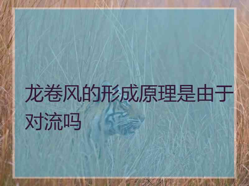 龙卷风的形成原理是由于对流吗