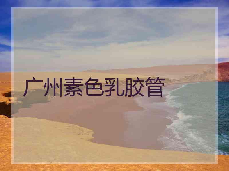 广州素色乳胶管