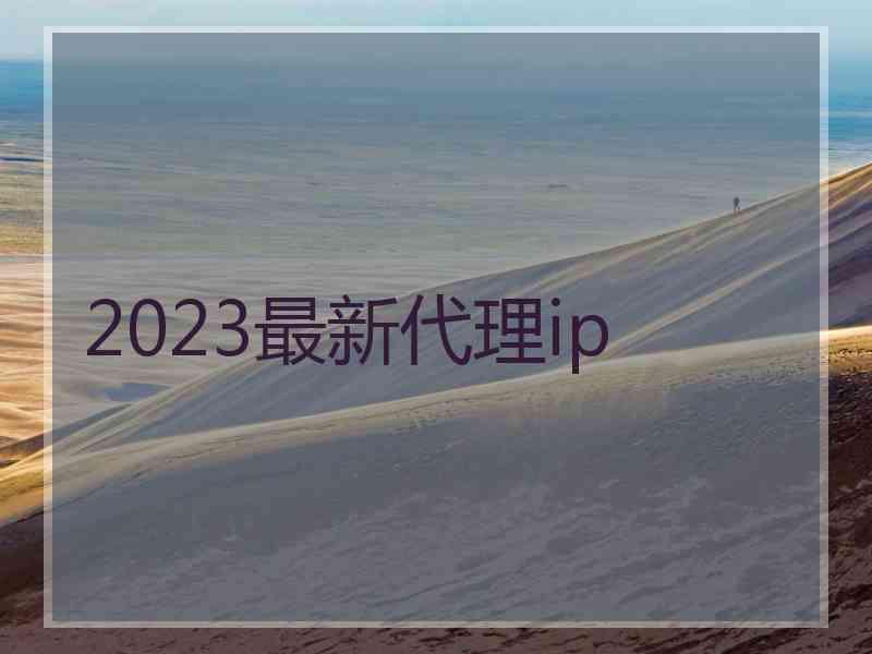 2023最新代理ip