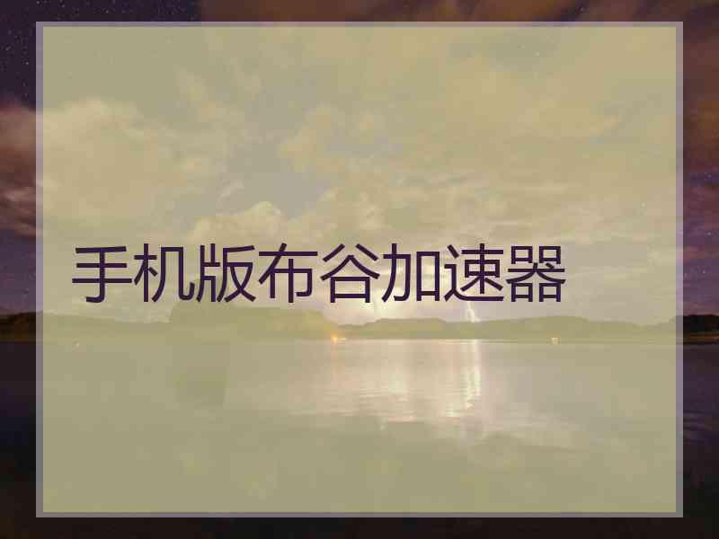 手机版布谷加速器