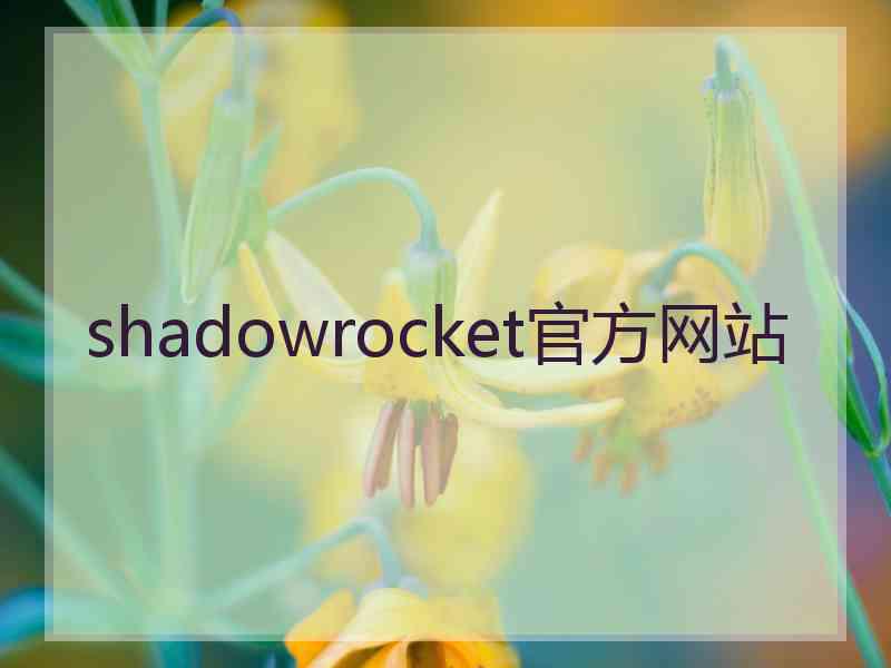 shadowrocket官方网站