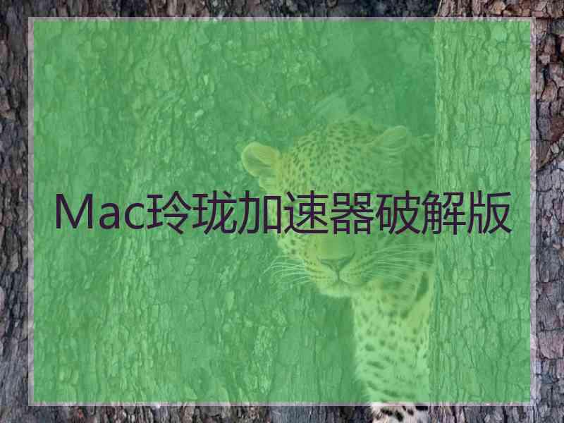 Mac玲珑加速器破解版