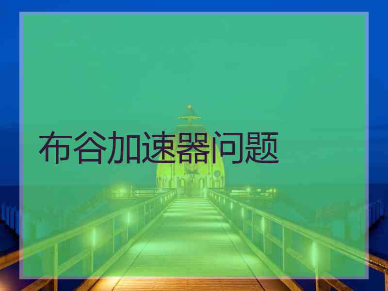 布谷加速器问题