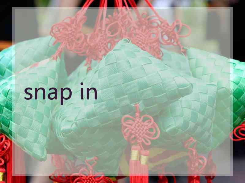 snap in